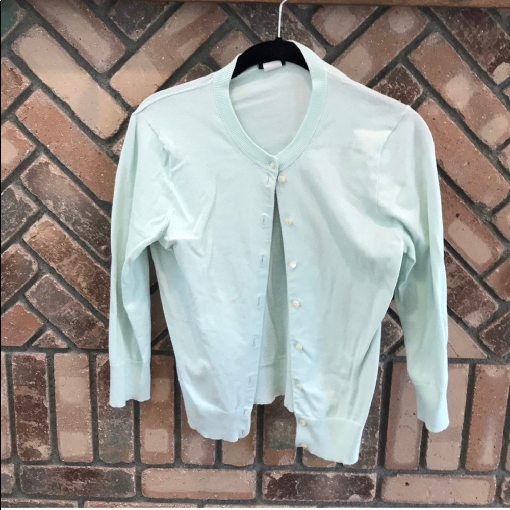 J.Crew Cool Mint Cardigan